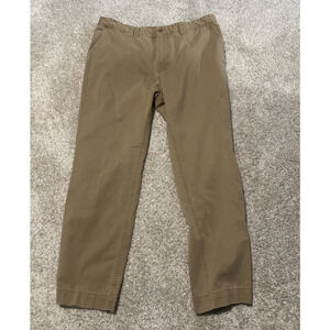Cremieux Men’s Chino Pants Khaki 38x30 Straight Fit 100% Cotton Casual Beige